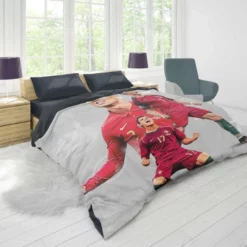 Cristiano Ronaldo Goat Portugal Football Player Duvet Cover 1