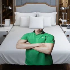 Cristiano Ronaldo Green T Shirt Young Duvet Cover