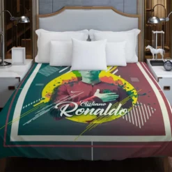 Cristiano Ronaldo Hearty Footballer Player Duvet Cover