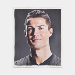 Cristiano Ronaldo Humble Football Player Sherpa Fleece Blanket 1