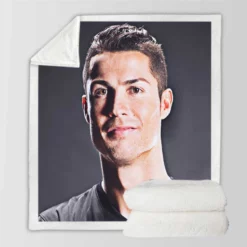 Cristiano Ronaldo Humble Football Player Sherpa Fleece Blanket