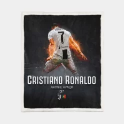 Cristiano Ronaldo Incredible Footballer Sherpa Fleece Blanket 1