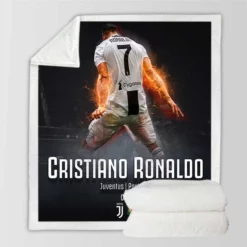 Cristiano Ronaldo Incredible Footballer Sherpa Fleece Blanket