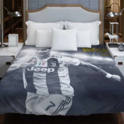 Cristiano Ronaldo Juventus Football Player Duvet Cover