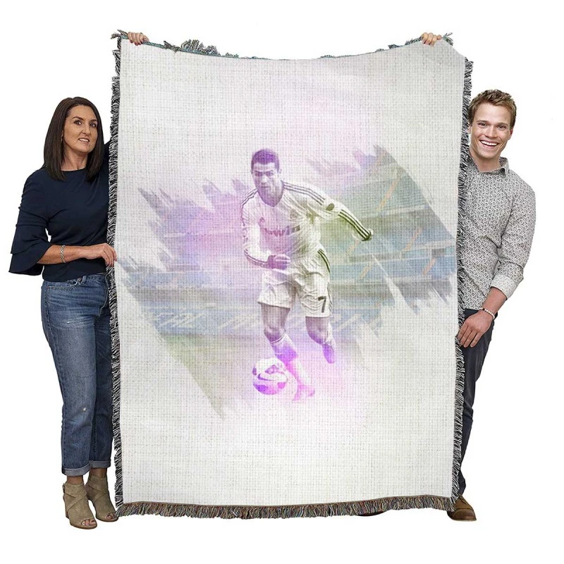 Cristiano Ronaldo La Liga Footballer Woven Blanket