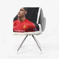 Cristiano Ronaldo Manchester United Top Player Sherpa Fleece Blanket 2