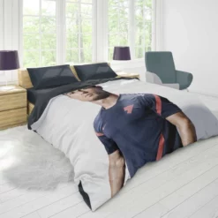 Cristiano Ronaldo Motivational Football Player Duvet Cover 1