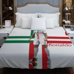 Cristiano Ronaldo One of the Greatest Players of All Time Duvet Cover