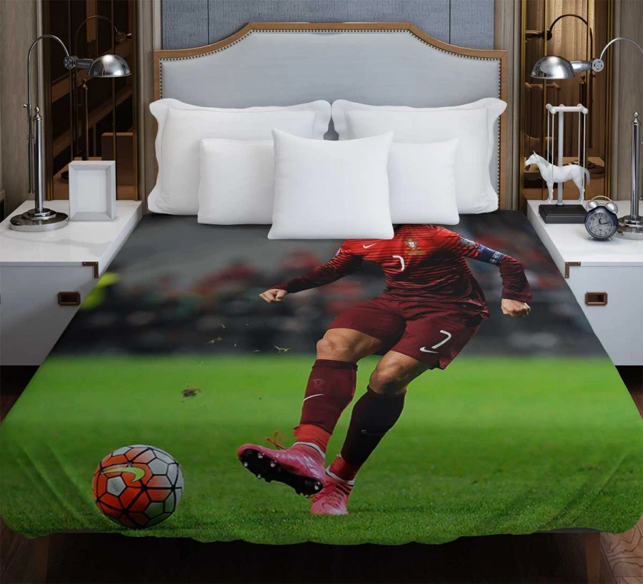 Cristiano Ronaldo Portugal Footballer Duvet Cover