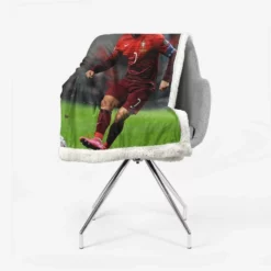 Cristiano Ronaldo Portugal Footballer Sherpa Fleece Blanket 2