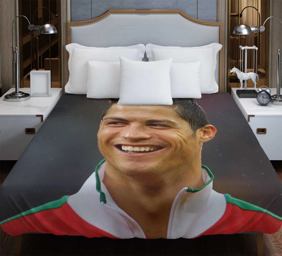 Cristiano Ronaldo Portugal Youth Player Duvet Cover