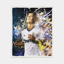 Cristiano Ronaldo Real Madrid La Liga Star Player Sherpa Fleece Blanket 1