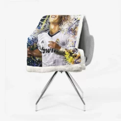 Cristiano Ronaldo Real Madrid La Liga Star Player Sherpa Fleece Blanket 2