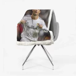 Cristiano Ronaldo Sports Player Real Madrid Sherpa Fleece Blanket 2