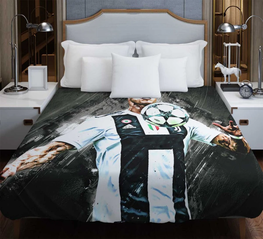 Cristiano Ronaldo UEFA Intertoto Cup Soccer Player Duvet Cover