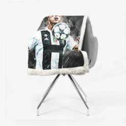 Cristiano Ronaldo UEFA Cup Soccer Player Sherpa Fleece Blanket