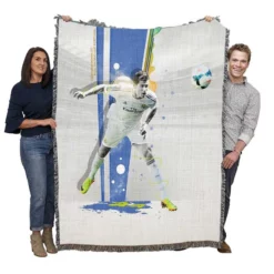 Cristiano Ronaldo consistent Football Player Woven Blanket