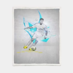 Cristiano Ronaldo dependable sports Player Sherpa Fleece Blanket 1