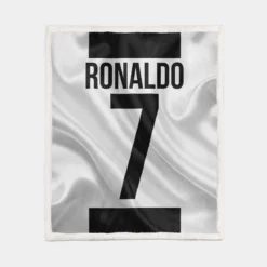 Cristiano Ronaldo dos Santos Aveiro Player Sherpa Fleece Blanket 1