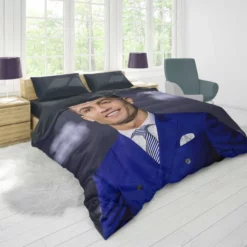 Cristiano Ronaldo dos Santos Aveiro Soccer Player Duvet Cover 1