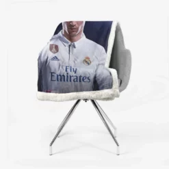 Cristiano Ronaldo in FIFA 18 Video Game Sherpa Fleece Blanket 2