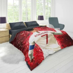 Cristiano Ronaldo lean Soccer Player Duvet Cover 1