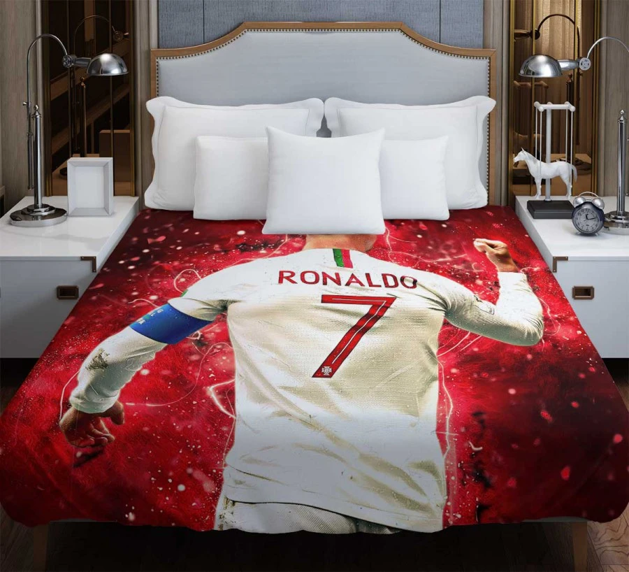 Cristiano Ronaldo lean Soccer Player Duvet Cover