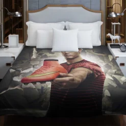 Cristiano Ronaldo sportive Football Player Duvet Cover