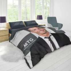 Cristiano Ronaldo spright Football Player Duvet Cover 1