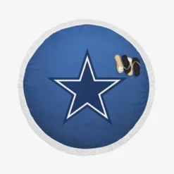 Dallas Cowboys Professional American Football Team Round Beach Towel