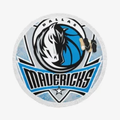 Dallas Mavericks Exciting NBA Basketball Team Round Beach Towel