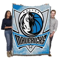 Dallas Mavericks Exciting NBA Basketball Team Woven Blanket