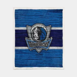 Dallas Mavericks NBA Basketball Team Logo Sherpa Fleece Blanket 1