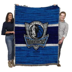 Dallas Mavericks NBA Basketball Team Logo Woven Blanket