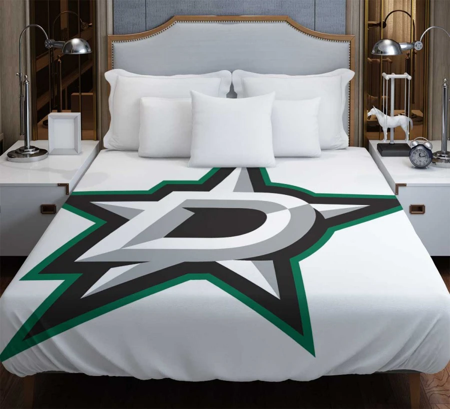 Dallas Stars Classic NHL Ice Hockey Club Duvet Cover