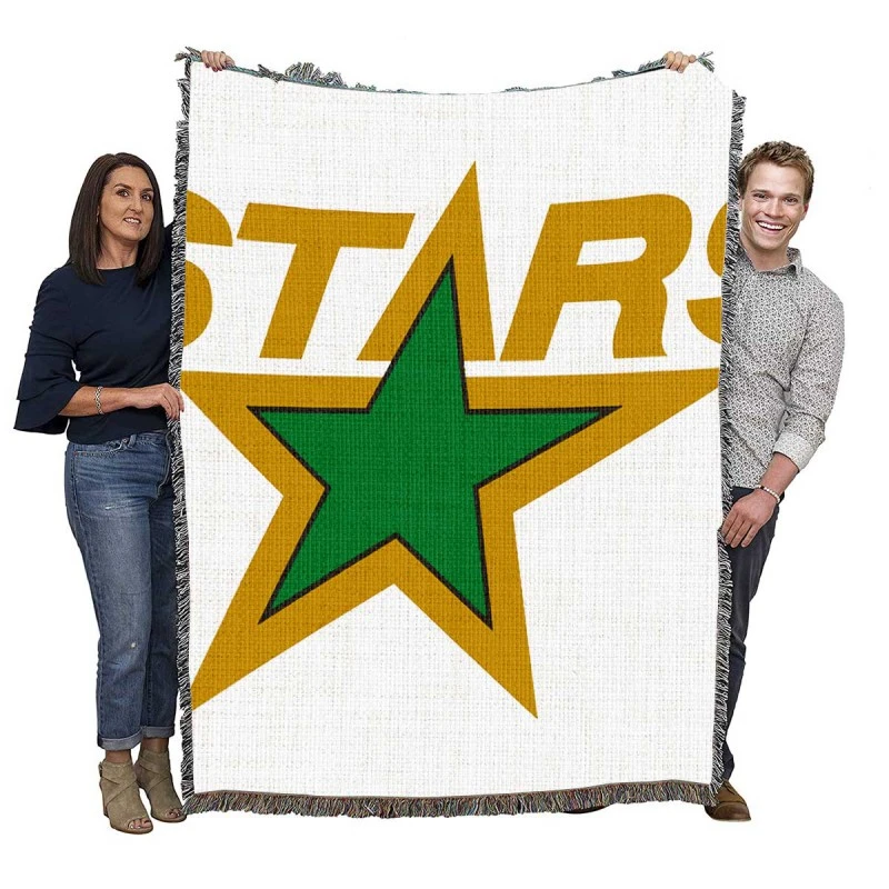 Dallas Stars Professional NHL Ice Hockey Team Woven Blanket