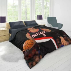 Damian Lillard Top Ranked NBA Basketball Player Duvet Cover 1