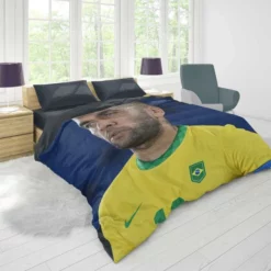 Dani Alves Brazilian professional Football Player Duvet Cover 1