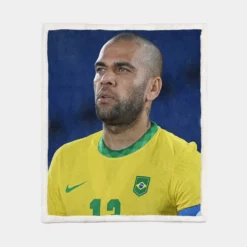 Dani Alves Brazilian professional Football Player Sherpa Fleece Blanket 1