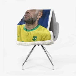 Dani Alves Brazilian professional Football Player Sherpa Fleece Blanket 2