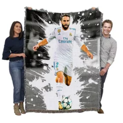 Dani Carvajal Popular Real Madrid Football Player Woven Blanket