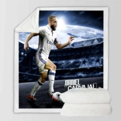 Dani Carvajal Professional Football Player Sherpa Fleece Blanket