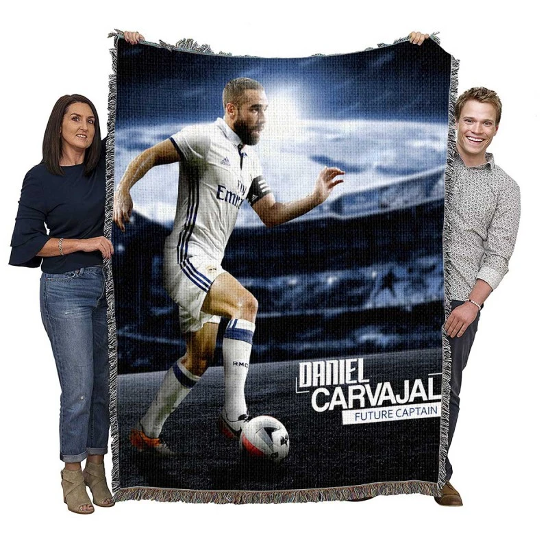 Dani Carvajal Professional Football Player Woven Blanket