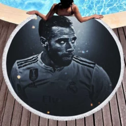 Dani Carvajal Top Ranked Football Player Round Beach Towel 1