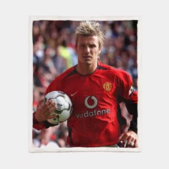 David Beckham Best right winger Sherpa Fleece Blanket 1