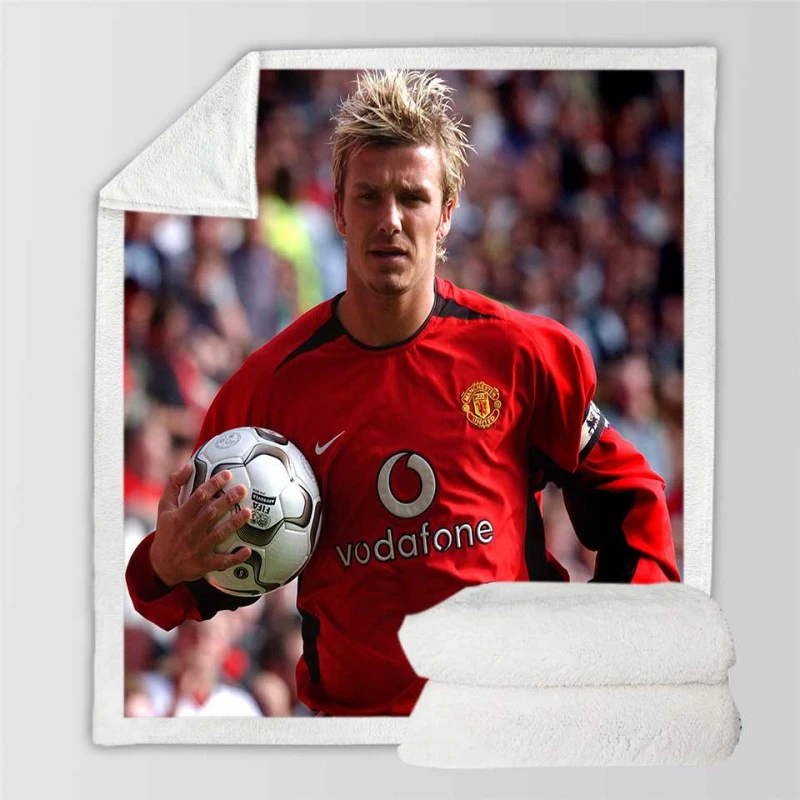 David Beckham Best right winger Sherpa Fleece Blanket