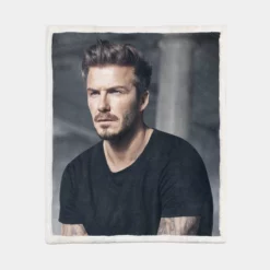 David Beckham FIFA Word Cup Player Sherpa Fleece Blanket 1