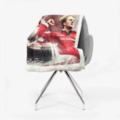 David Beckham Manchester United Football Player Sherpa Fleece Blanket 2