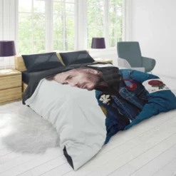 David Robert Joseph Beckham Football Player Duvet Cover 1