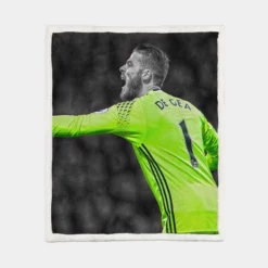 David de Gea Classic Manchester United Football Player Sherpa Fleece Blanket 1